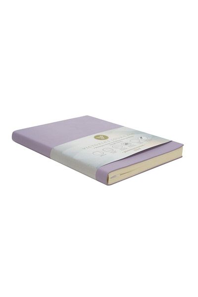 Victoria's Journals Smyth Pastel Undated Thick Leaf Lined Notebook 15x21 Cm (A5) Purple