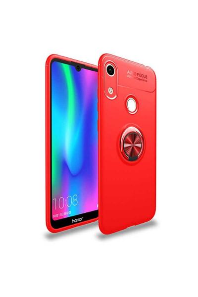Huawei Y6s 2019 Için Uyumlu Kılıf Dönebilen Yüzüklü Standlı Silikon Kamera Ko...