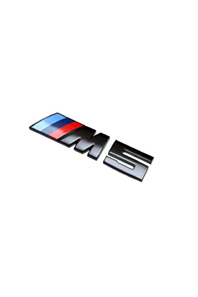 idealaksesuar شارة الأمتعة Bmw M5 بشعار أسود كروم ملحق سيارة أنيق مستورد