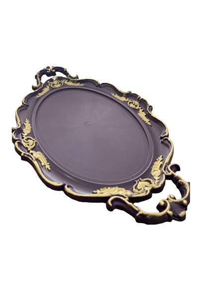 GREY HOUSE Hürrem Tepsi Dekoratif Tepsi Oval Tepsi