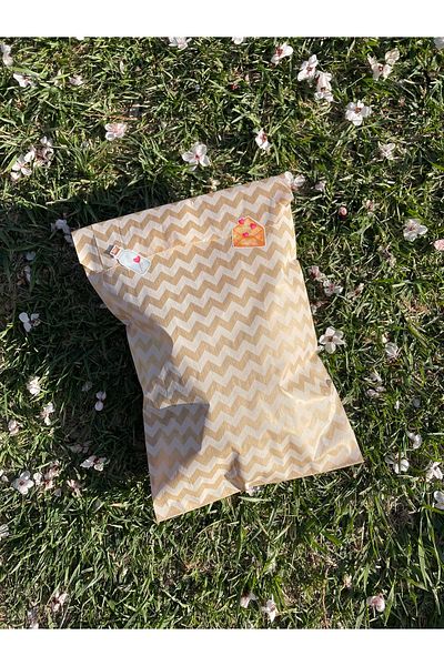 Hayal.kirtasiyesi Patterned pouch 10 pieces 18x33 cm