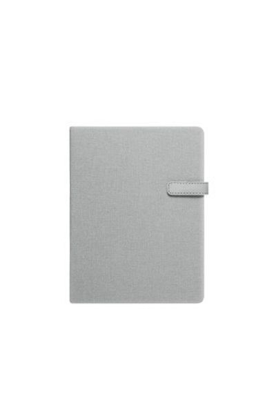 Arwey Acar Lanvin Linen Cover 16*21,5cm Unlined Notebook with Magnet Patch