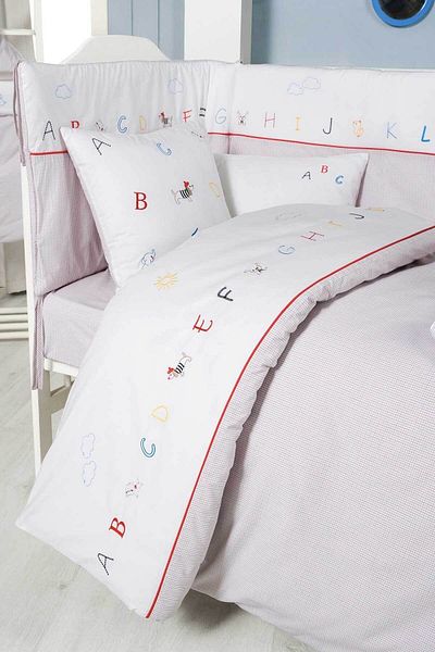 Miespiga Alphabet Baby Duvet Cover Set with Sheets 100*150
