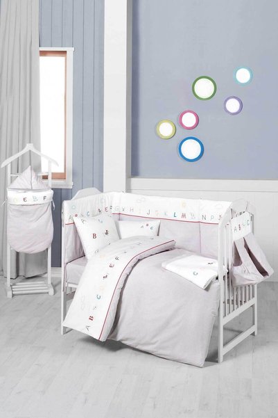 Miespiga Alphabet Baby Duvet Cover Set with Sheets 100*150