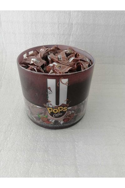 Durukan Şekerleme U Pops Caffee Coffee Filled Confectionery 1 kg Cylinder Box