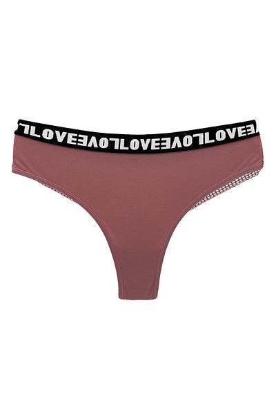 HNX Γυναικεία εσώρουχα Mink Love Rubber βαμβακερή δαντέλα πίσω στρινγκ