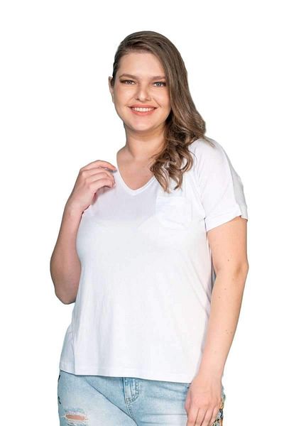 Hanezza Tricou de bază cu decolteu în V
