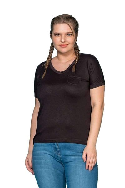 Hanezza Tricou de bază cu decolteu în V