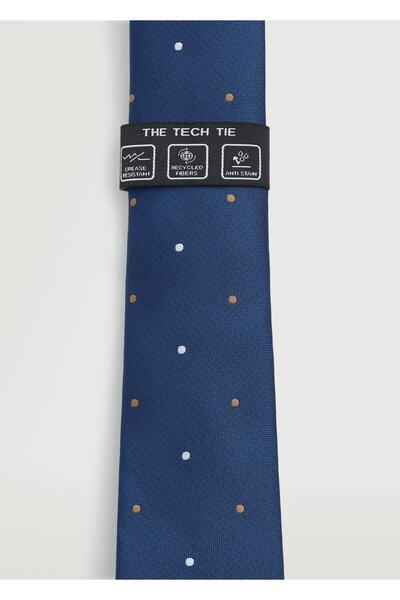 MANGO Man Gepunktete Krawatte