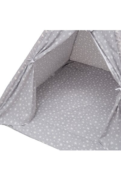 EXOR BABY Exorbaby Ahşap Ve Pamuklu, Toplanmaz, Oyun Çadırı, Oyun Evi