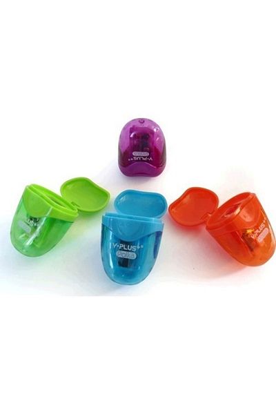 Umix Y-plus Polka Pencil Sharpener Blue