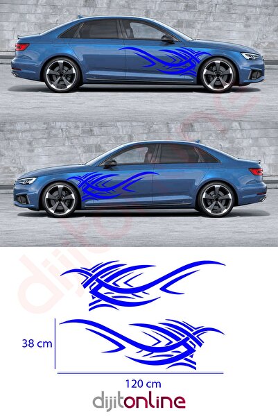 Dijitonline قطعتان من ملصق الباب الجانبي - ملصق الباب الجانبي - ملصق تلقائي 1...