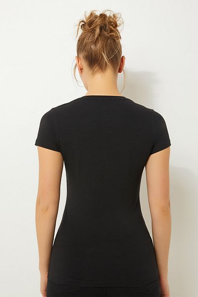 ZEY 30494 Women's V-Neck Short Sleeve T-shirt