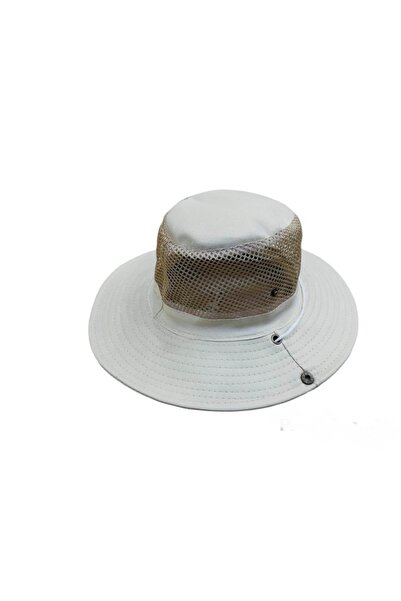 Pandoli Unisex mrežasti Lan letnji sklopivi safari fedora šešir