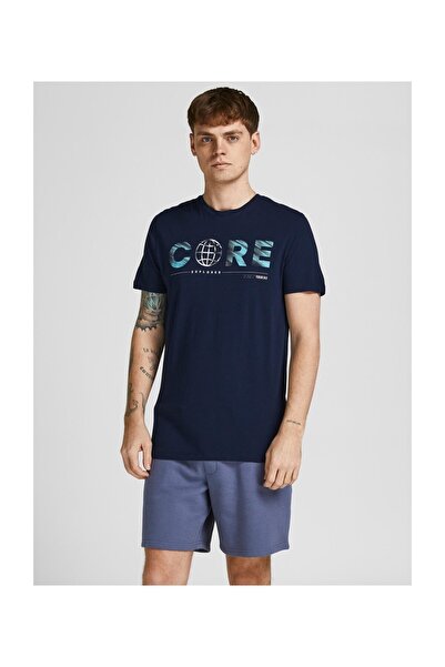 Jack & Jones Ανδρικό μπλουζάκι - Core Jcobooster, βαμβακερό, εμπριμέ, κανονική εφαρμογή 12209209