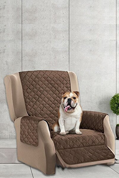 BE ACTİVE Evcil Hayvan Tüy Tutmaz Kahverengi Çift Taraflı Su Geçirmez Tek Kiş...