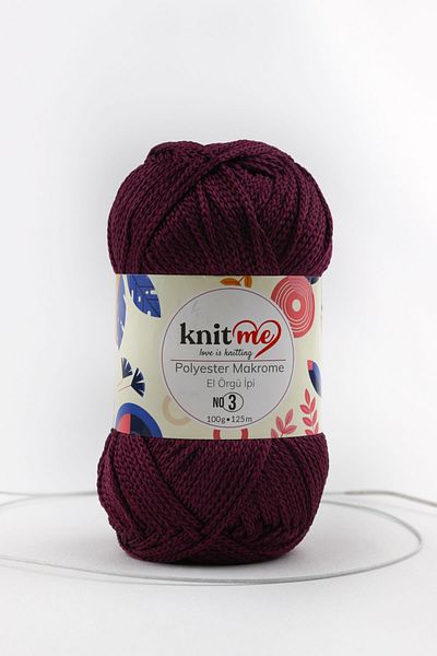 knitme Πολυεστέρας Μακραμέ 100 Gr Πλεκτό Χέρι Σπάτσο Taka Yarn (838)
