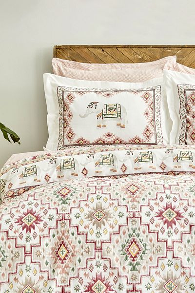 Karaca Home Set cuvertură de pilota dublă Avonos galben 100% bumbac