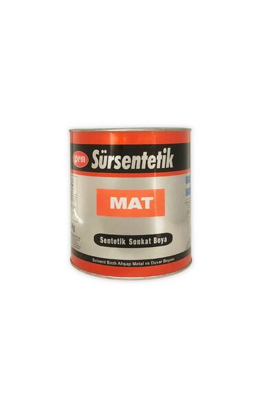 gen Sür Sentetik Mat Yağlı Boya - 3 Kg Mat Siyah
