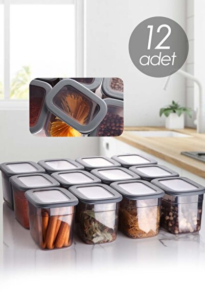 Vienev 12-Piece Set Poly Transparent Lid Long Rectangle Storage Container 1.3...