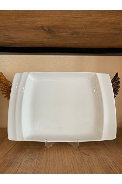 ZAGİ Porselen Dikdörtgen Sunum Tabağı 36 Cm