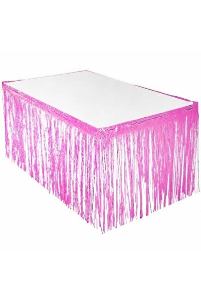 DÜVENCİ TİCARET Πολυτελής Επιτραπέζια Φούστα Ροζ 70*300 εκ. M148