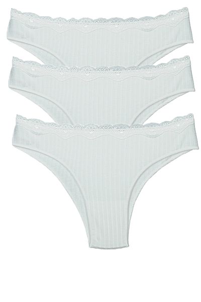 Vanilya Secret Δαντέλα μέσης Ribana Cotton 3 Πακέτο