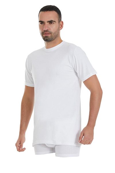 YILDIZ Πακέτο 6 ανδρικών μονό ζέρσεϊ Doctor Collar Tank Top
