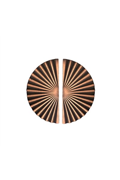 SÖZER ORMAN ÜRÜNLERİ 2'li Egesel Yelpaze 64mm Antik Bakır Çekmece Kulp Mobily...