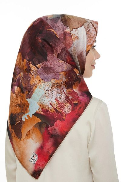 Levidor Γυναικείο Φουλάρι από καθαρό μεταξωτό Twill I-3336