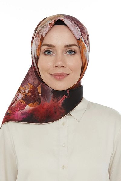 Levidor Γυναικείο Φουλάρι από καθαρό μεταξωτό Twill I-3336