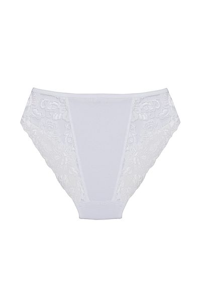 Şahin Women's Lace White Slip Panties-3 Pack