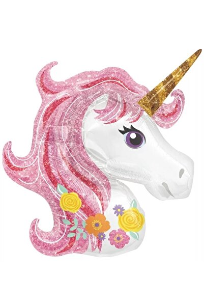 Aşkın Parti Evi 50 Cm Unicorn Temalı Folyo Balon