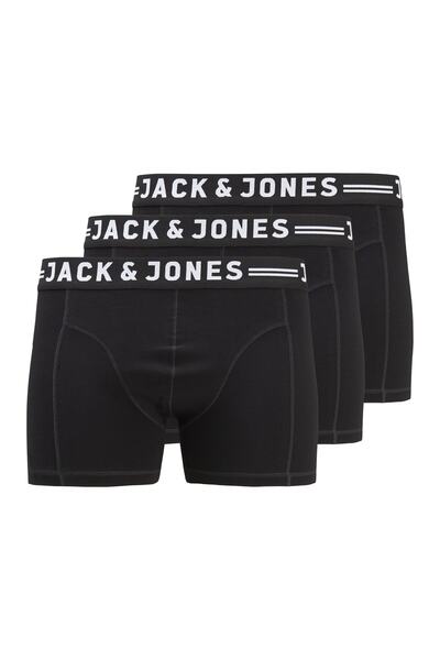 Jack & Jones Jack Jones Sense Trunks 3-pack Noos Pls Men's Black Boxers12147591-02