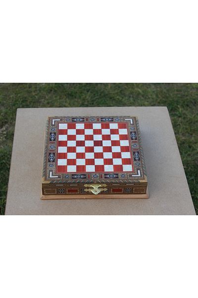 megame Metal Chess Set, Handmade Chess Set, Luxury Decorative, Classic, Wooden Chess Set