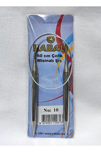 ATMACA TUHAFİYE Skewer din oțel de 60 cm cu bandă de oțel din titan Nr.: 10