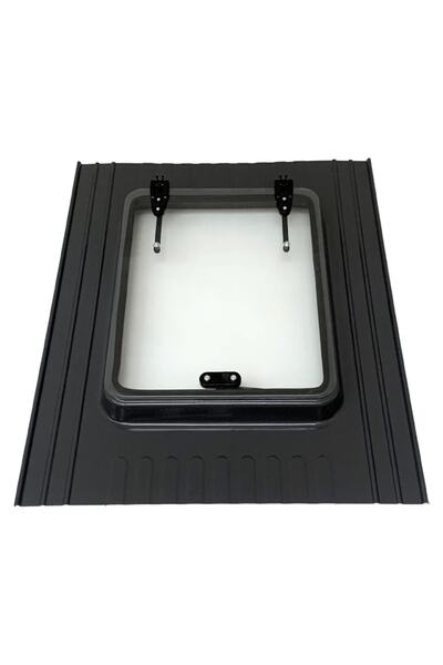 dritare Büyük Boy 70x55 Kiremit Çatı Çıkış Kapağı 2 Amortisörlü Ral-7016 Antr...