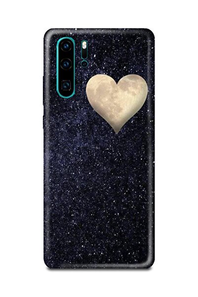 PERAX Huawei P30 Pro Galaxy Desenli Kalpli Ay Temalı Telefon Kılıfı Huwp30pro...
