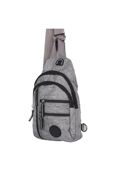 Bagacar Τσάντα σώματος Unisex Np Multi-Eye με ακουστικά σταυρωτή γκρι τσάντα