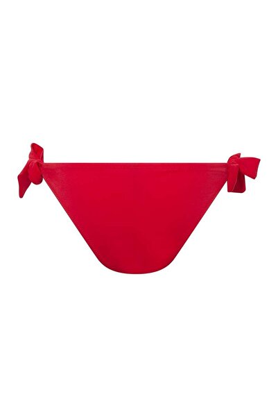 U.S. Polo Assn. Women's Red Thick String Bikini Bottom