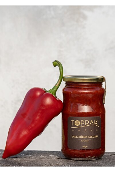 Toprak Doğal Tatlı Biber Salçası 400 G K.maraş - Ev Yapım Doğal Tatlı Biber Salçası