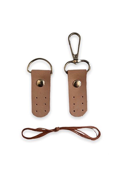 alfa tasarım atölyesi Genuine Leather Hook Bag Lock, Hooked Beetle (15 Cm) Powder
