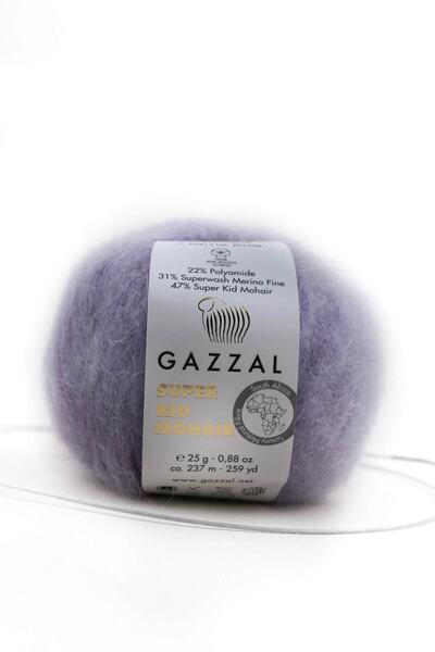 Gazzal Süper Kid Mohaır 25 Gr %78 Yün-%22 Pa Karışımlı Doğal El Örgü Ipi Taka Yarn (64413)