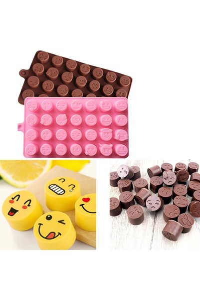 Getshopmini Emoji Characters Silicone Chocolate & Ice Mold