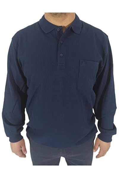 DCN سويت شيرت رجالي من Ercan بياقة بولو وافل