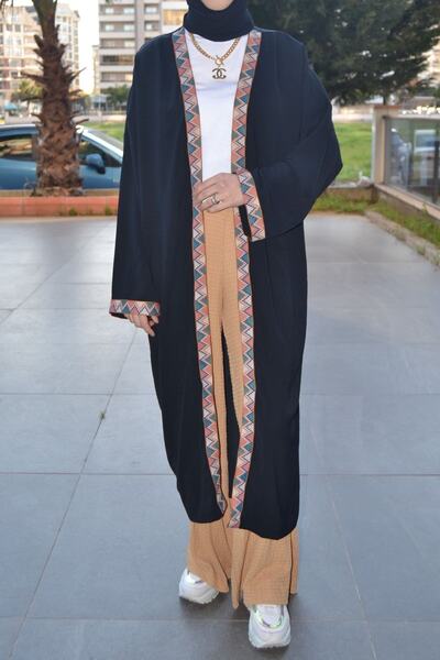 ASELA. Mustard Elastic Waist Wide Leg Seersucker Pants