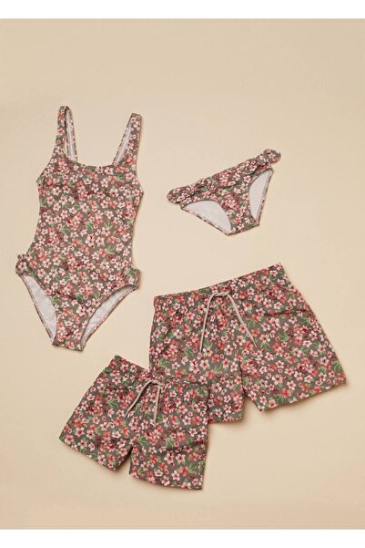 MANGO Baby Fırfırlı Çiçekli Bikini Altı