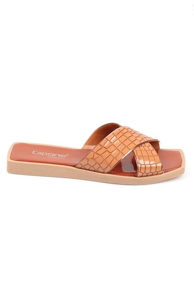Capone Outfitters Capone Cross Transparente Riemenpantoffeln