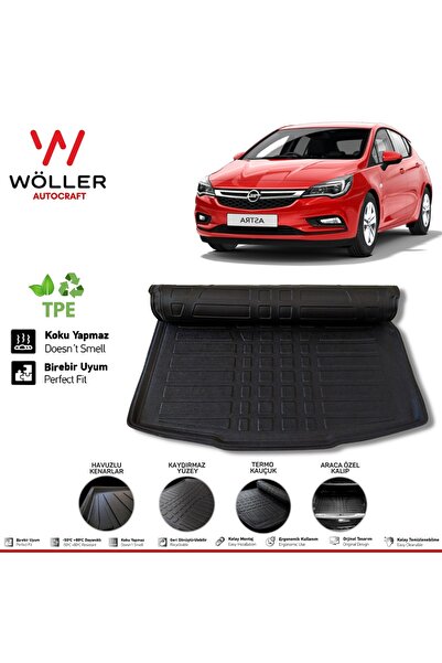 wöller Opel Astra K Bagaj Havuzu 2015 2021 Arası 3d Ultraflex Esnek