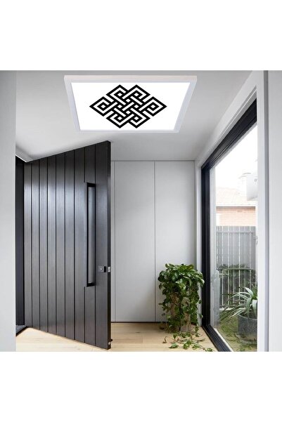 Gökyüzü Panel Antre Avize Model 60x60 Ledli-tavan Avize-karolam Desenli-54watt-tavana Yapışık Lamba-antre Avize-uv